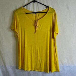 NWOT Women's Spence Sport Yellow Cap Sleeve Lightweight Top Size XL  *